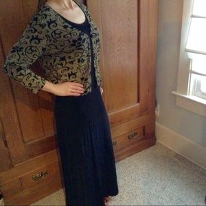 Molly Malloy black maxi dress and jacket